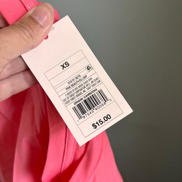 NWT Pink Women's Flutter Sleeve Tee Shirt - Picture 2 of 4